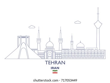 Tehran Linear City Skyline, Iran