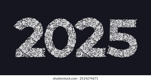 tek 2025 with beautiful floral batik concept, isolated on black background