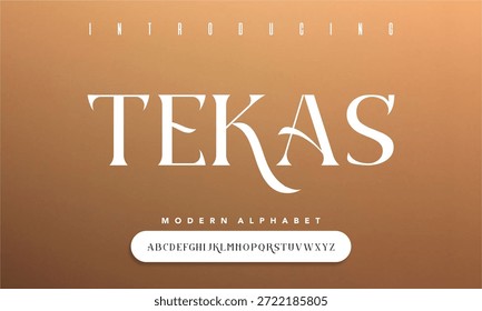 Tipo de Tela Elegante Serif TEKAS