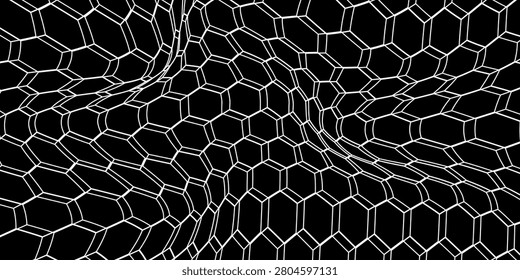 Tekstur mesh kabel hitam terisolasi pada latar belakang putih.