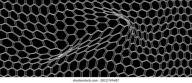Tekstur mesh kabel hitam terisolasi pada latar belakang putih.