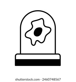 tektite con fondo blanco Vector ilustración de stock