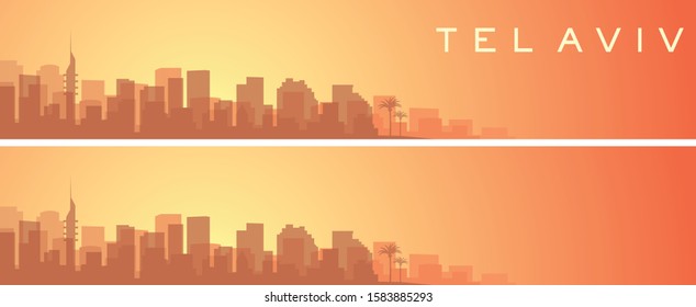 Tel Aviv Beautiful Skyline Scenery Banner