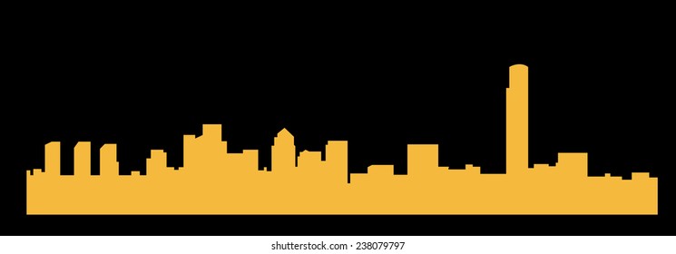 Tel Aviv, Israel (city silhouette)