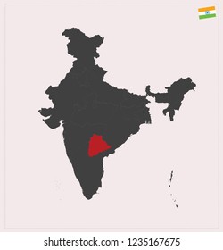 TELANGANA VECTOR MAP