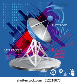 Tele Communication Abstract - Illustration