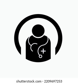 Tele Medicine Icon. Long Distance Diagnosis. Online Treatment Symbol - Vector.