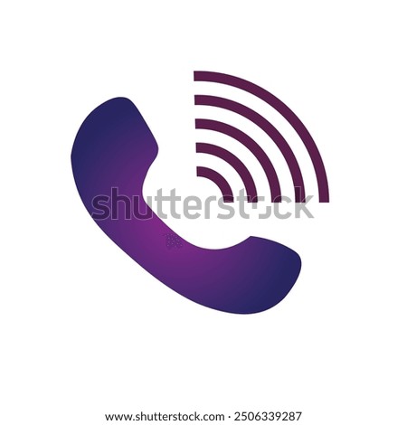 tele - phone icon gradient colour 