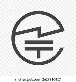 Telec certification  icon in circle. Vector illustration