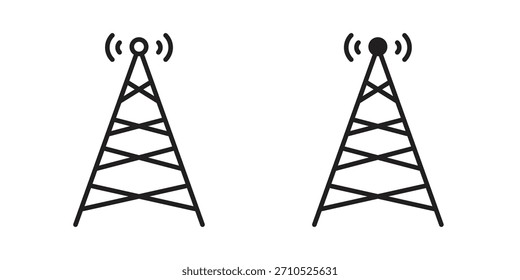 Símbolo de icono de telecomunicaciones para diseños de logotipo, Web, App.