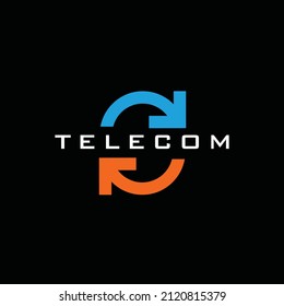 TELECOM-Logo und Texteinblicke