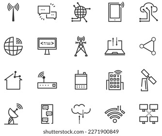 
Telecom wireless communication icon. Global connection graphic symbol vector illustrator.