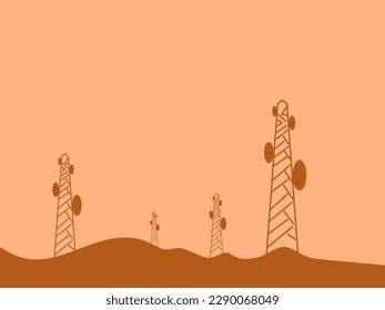 telecommunication day vector illustration flat design