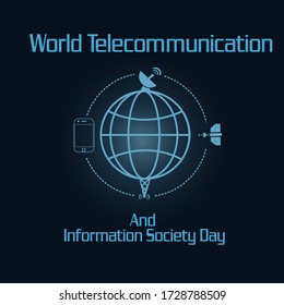 Telecommunication and Information Society Day May 17 Logo Vector, Editable