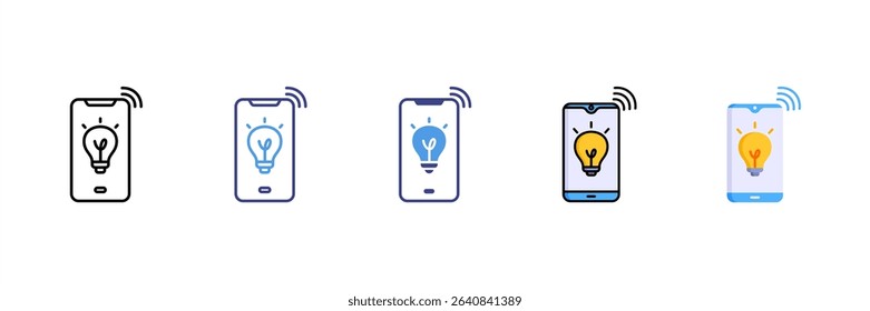 Telecommunication Multi Style Icon Set