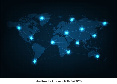 Telecommunication networks that can communicate with each other around the world.