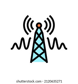 telecommunication service color icon vector. telecommunication service sign. isolated symbol illustration