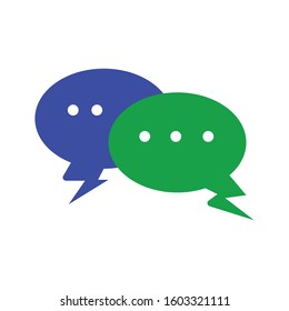 Telecommunication Simple Chat Icon Illustration Clip Art Vector