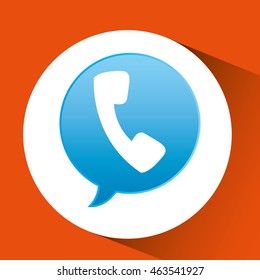 telecommunication support technical service icon, vector illustration
