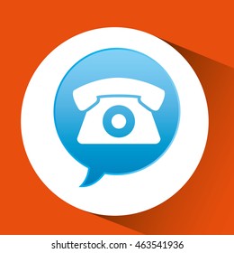 telecommunication support technical service icon, vector illustration