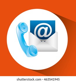 telecommunication support technical service icon, vector illustration