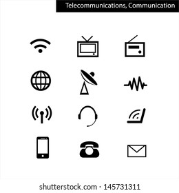 telecommunication and technology icon