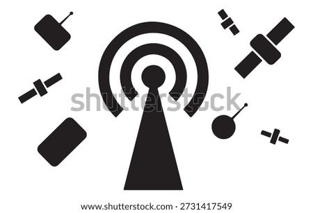 Telecommunication tower with various devices