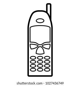 telecommunication vector Template hand phone