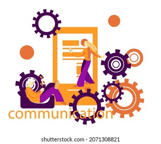 Telekommunikation während covid-19, Fernarbeit von zu Hause aus für maximale Produktivität, Kommunikation mit Angehörigen durch soziale Netzwerke, zeigen Leben durch Gadgets.