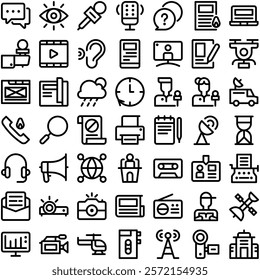 Telecommuting Teleworking WFH WFC Work Job Remote Working Icon Set. Perfect for user interface, new application
