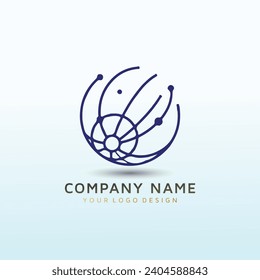 diseño del logotipo de servicios de red de telecomunicaciones