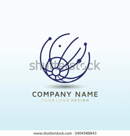 telecoms network services logo design