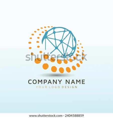 telecoms network services logo design
