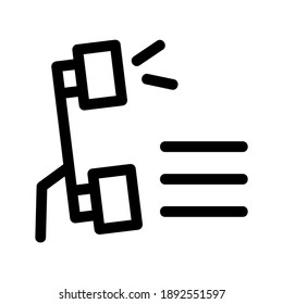 Icono de telecomunicaciones o logotipo símbolo de señas aislado ilustración vectorial - iconos vectoriales de estilo negro de alta calidad
