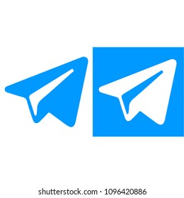 Telegram Fill And Outline Icon Vector