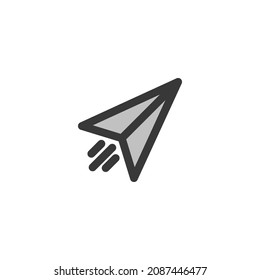 Telegram icon. Simple icon for websites, web design, mobile app, info graphics.