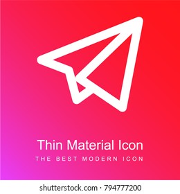 Telegram Logo Red Pink Gradient Material Stock Vector Royalty Free 794777200