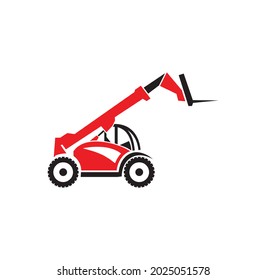 Telehandler vehicle design illustration vector eps format , suitable for your design needs, logo, illustration, animation, etc.