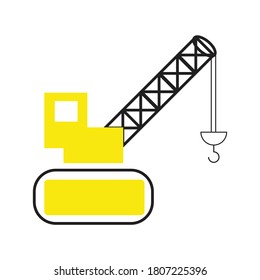 Telehandlers logo Stock Vector for any Constructing Company