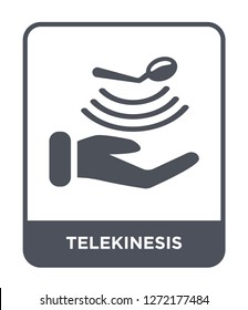 telekinesis icon vector on white background, telekinesis trendy filled icons from Future technology collection, telekinesis simple element illustration