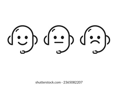 Icono de comentarios de Telemarketing. Vector de ilustración