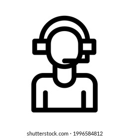 telemarketing icon or logo isolated sign symbol vector illustration - high quality black style vector icons
