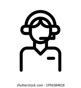 telemarketing icon or logo isolated sign symbol vector illustration - high quality black style vector icons
