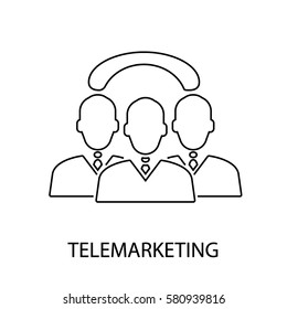 telemarketing line icon