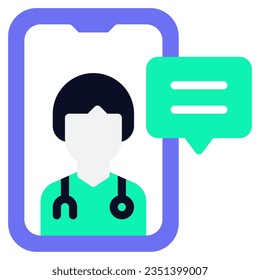 Telemedicine Icon for uiux, infographic, etc