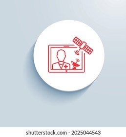 Telemedicine Project Icon Vector Design