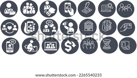Telemedicine web Icons vector design