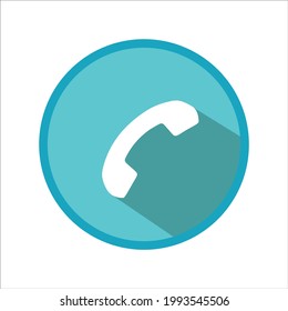 Telephon icon. Call symbol isolated on white background.
