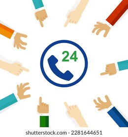 telephone 24 hour operator service support communication talk