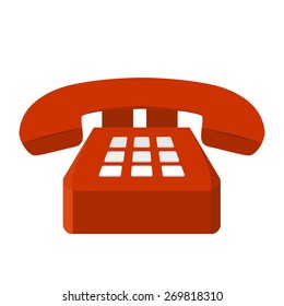 Telephone, analog set, device icon vector image. Can also be used for communication, connection, technology. Suitable for web apps, mobile apps and print media.